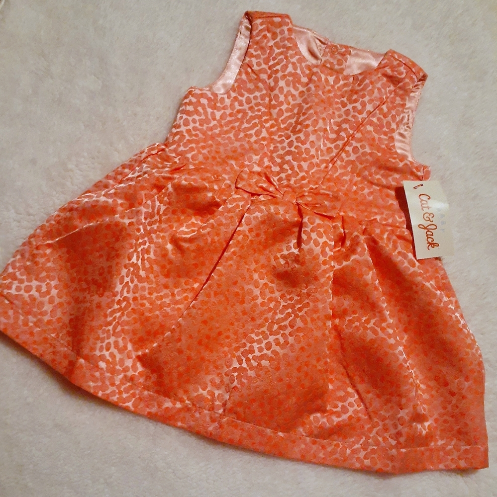 Coral/Pinkish Polka Dot Dress